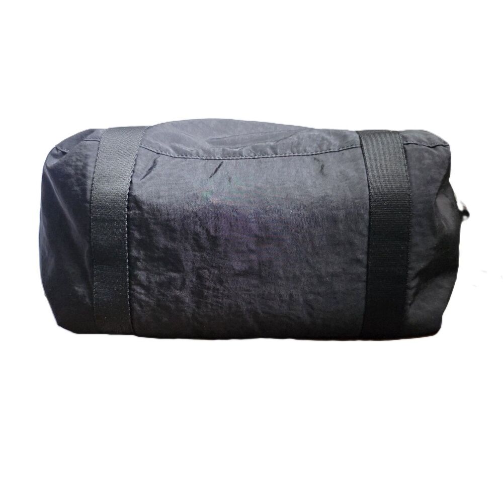 Kipling Black Crinkled Nylon Tote Bag Shoulder Purse Lightweight EUC - Picture 4 of 8